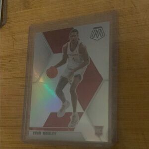 Evan Mobley Silver Prizm Rookie Card Panini Mozaic Basketball Trading Card